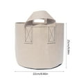 thumbnail image 3 of Breathable Non-Woven Grow Bags​ - Heavy-Duty Plant Pots with Handles for Vegetables/Herbs, Reusable Gardening Container, 3 of 6