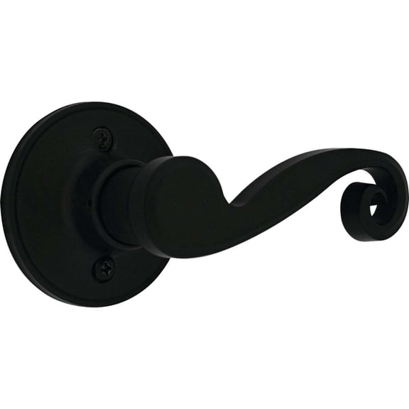 Steel Pro Matte Black Right Hand Dummy Door Lever L6X904RB