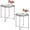 Grey, variant on End Table Set of 2, Outdoor Side Table, Small Patio Table Metal Side Table, Round Folding Side Table, for Outdoor and Living Room,Green