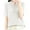 White, variant on Annhoo Summer Tops for Women Half Sleeve Knit Striped Blouses V Neck Button Down Tees Going Out T-Shirts