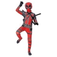 thumbnail image 3 of Disfraz de superhéroe Deadpool para niños, disfraz de fiesta de Halloween para niños, A4-5 años, 3 of 5