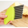 thumbnail image 1 of Cuchillo de cocina cuchillo plegable para patatas, acero inoxidable, cortador de patatas * 2 amarillo + verde LingWen 8390606259882, 1 of 1