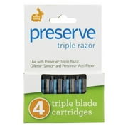 Preserve PRE-5091P2 Triple Razor Replacement Blade, 4-Pack. This multi-pack contains 2 packs.