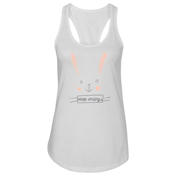 Bunny With Sign Tank Women -Image by Shutterstock, Female Large