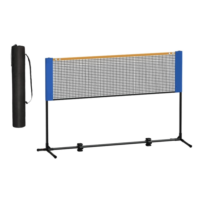 Quzzie Portable Badminton Net Set Easy Setup Sport Net for Yard Backyard Game Beach Iron Alloy