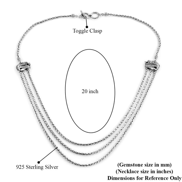 Shop LC BALI LEGACY 925 Sterling Silver Necklace with Toggle Clasp