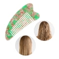 thumbnail image 5 of Unique Bargains 1 Pc Portable Anti-Static Hair Comb Green Acetate Sheet, 5 of 5