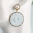 thumbnail image 2 of New Colorful Filigree Lattic Floral Drop Earrings for Women Statement Jewelry, 2 of 2