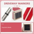 thumbnail image 3 of Solar Powered Driveway Markers with Reflective Lights for Pathway 2PCS Metal Multi Color, 3 of 8