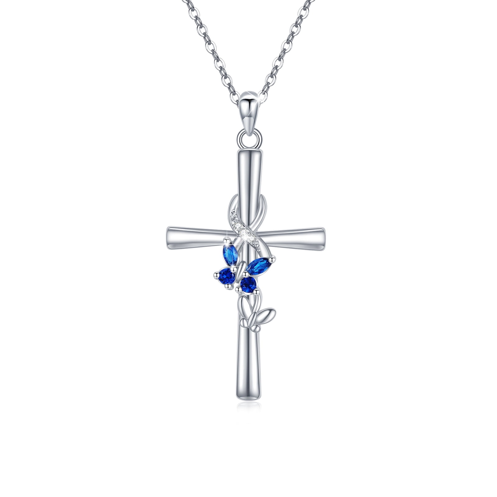 CUOKA MIRACLE Cross Necklace Infinity Love Necklace Butterfly Necklace