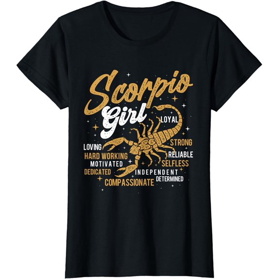 Scorpio Girl - Horoscope Astrology Zodiac Sign Birthday T-Shirt