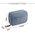 thumbnail image 5 of Bolsa de belleza rectangular, pequeña bolsa de maquillaje de viaje para bolso, bolsa de cosméticos portátil impermeable, 5 of 5