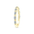 thumbnail image 3 of AFFY 1/2 Carat Marquise White Natural Diamond Wedding Band Ring In 14K Yellow Gold Over Sterling Silver (0.50 Cttw, I2-I3 Clarity), Ring Size-10.5, 3 of 5