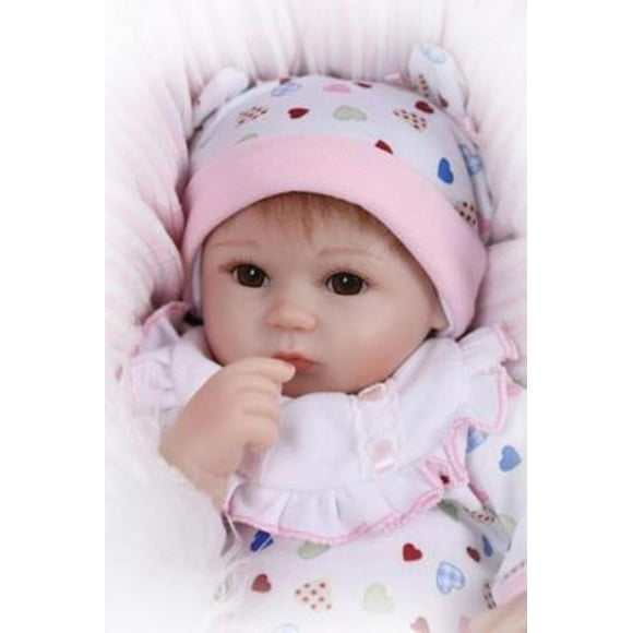 Reborn Baby Dolls Docka Mjukt Silikon 43cm Lifelike Newborn Doll Girl Gift