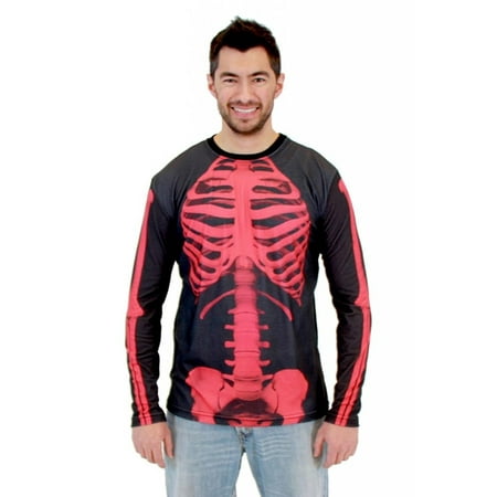 Skeleton Adult Long Sleeve Costume T-Shirt