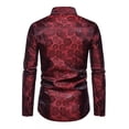 thumbnail image 3 of Camisa Formal Manga Larga Con Estampado Floral Para Hombre, 3 of 5