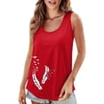 thumbnail image 1 of WZXFASHION Femmes 2025 Populaire Col Rond Manches Courtes Imprimé 2D Décontracté Ample et Polyvalent Gilet Bretelles Offres du Jour Liquidation T-shirt à Manches Courtes pour Femmes, 1 of 6