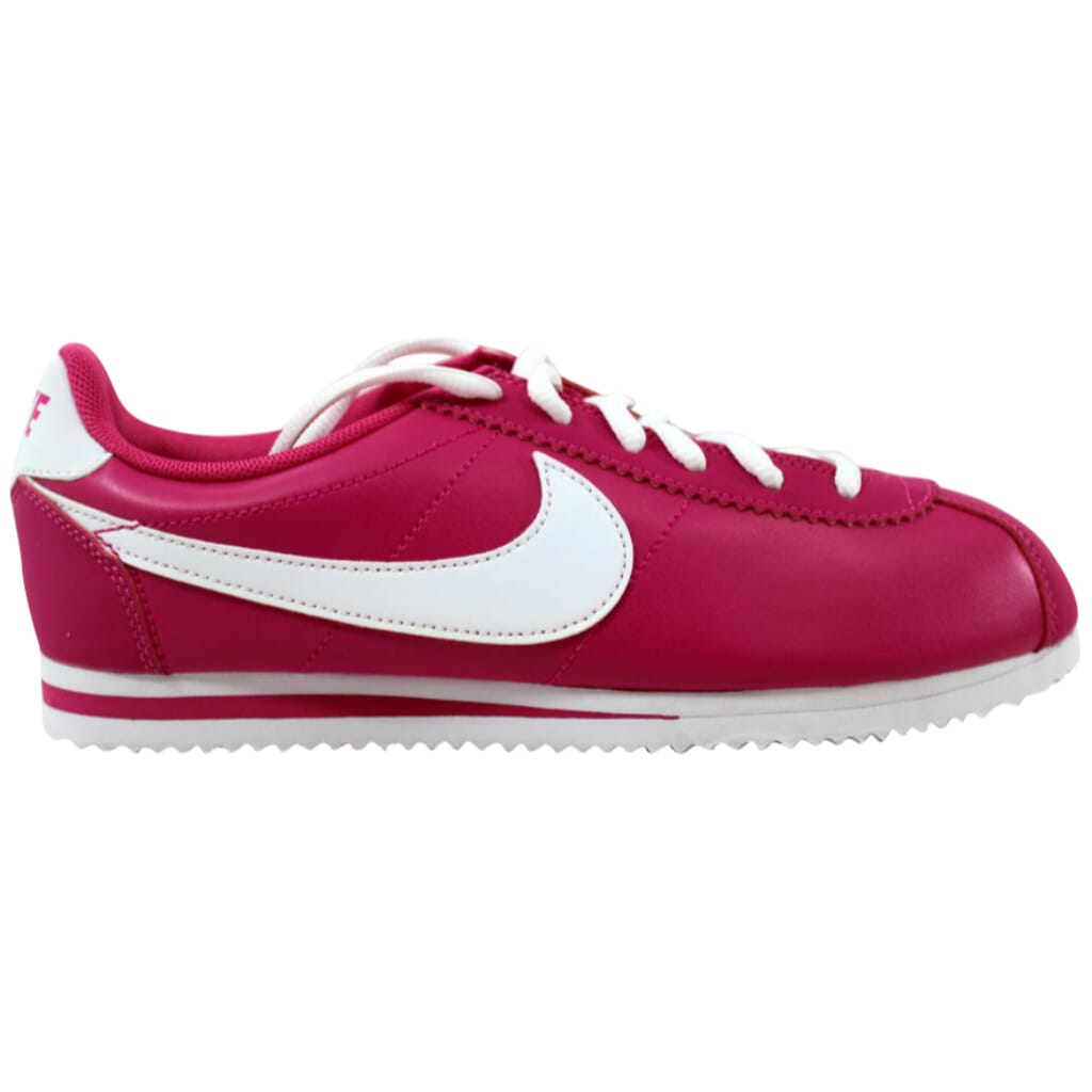 red white and blue nike cortez grade school