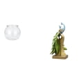 thumbnail image 1 of Acuario de escritorio,Pecera pequeña transparente,pecera,jarrón,mesa,Tanque de peces Contenedor de acuario transparente Hogar,Figura de escritorio,Estante de estatua de pavo real para, 1 of 8