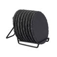 thumbnail image 4 of Coasters 8pcs heat insulation dinning table coaster set washable reusable with holder drinking home, 4 of 5
