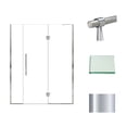 thumbnail image 2 of Transolid Ehtf61257610c-T Elizabeth 76" High X 61" Wide Hinged Semi Frameless Shower Door, 2 of 7