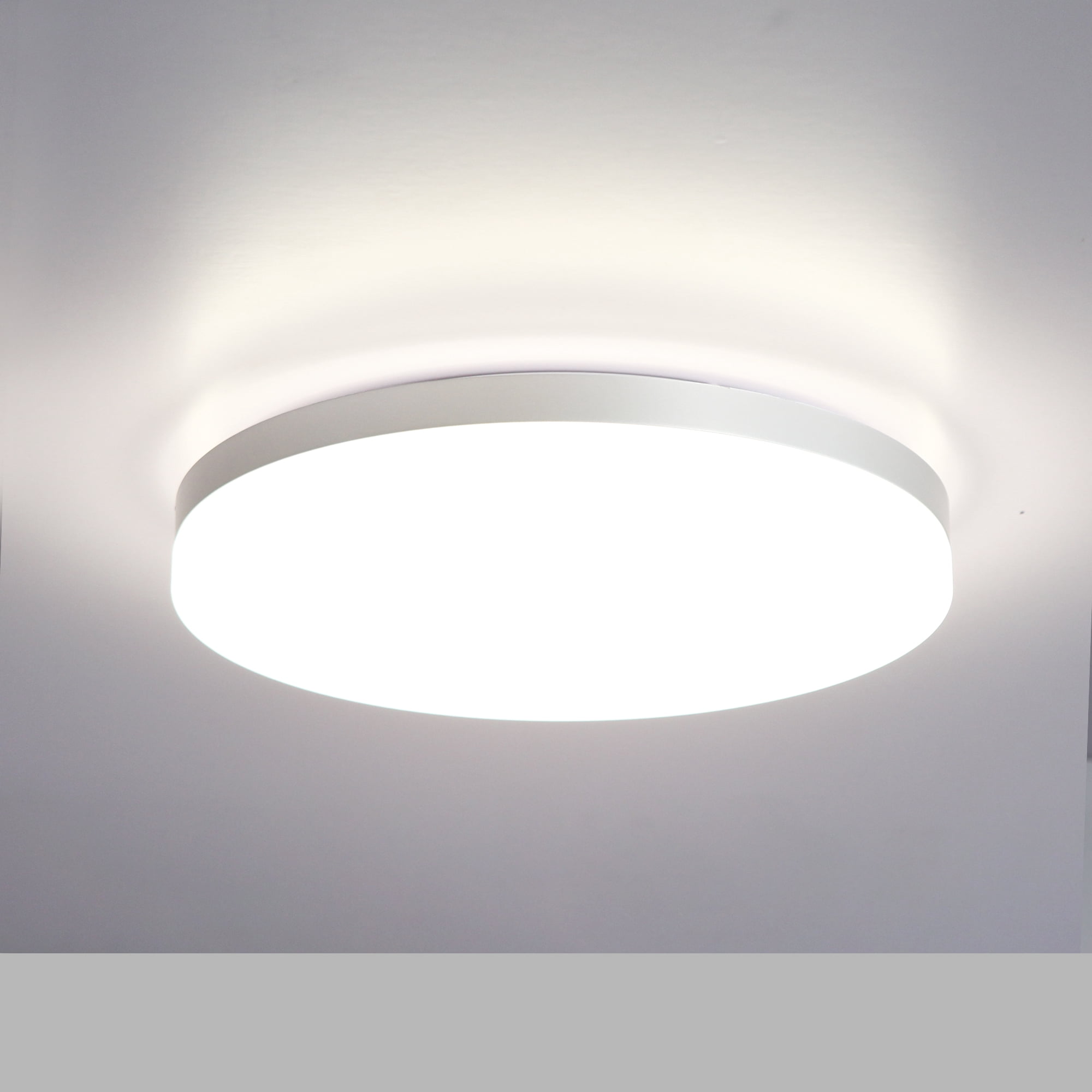 13" 24W 1600Lumens Dimmable Flush Mount LED Ceiling Light Fixture, Energy Efficient, For Home Office, Bedroom, Living Room, Bathroom, Dining Room, Kitchen