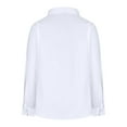 thumbnail image 5 of qolati Button Down Shirts for Women Long Sleeve Wrinkle Free Dress Shirts Retro Embroidered Lace Hollow Out Casual Collared Blouses Business Work Tops White XL, 5 of 6