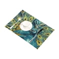 thumbnail image 2 of BSDHOME Paon Napperons de Table de Cuisine pour Table à Manger 12x18 Pouces, 2 of 4