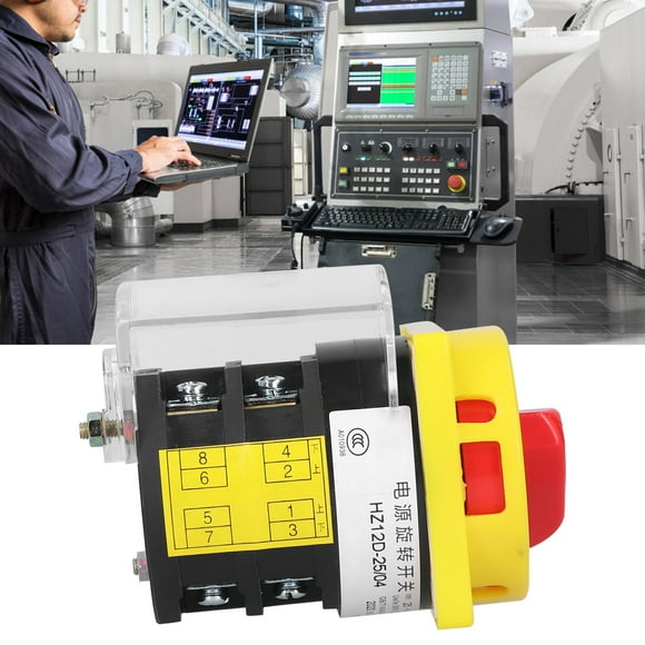Peahefy HZ12D‑25/04 380V 25A Universal Cam Switch Power Toggle Universal Transfer Switch