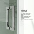 thumbnail image 6 of MCOCOD 46 to 48 in. W x 76 in. H Frameless Shower Door with Soft Close, 3/8" (10 mm) Clear Tempered Glass, Single Sliding Alcove Shower Doors, Chrome Finish, 6 of 10