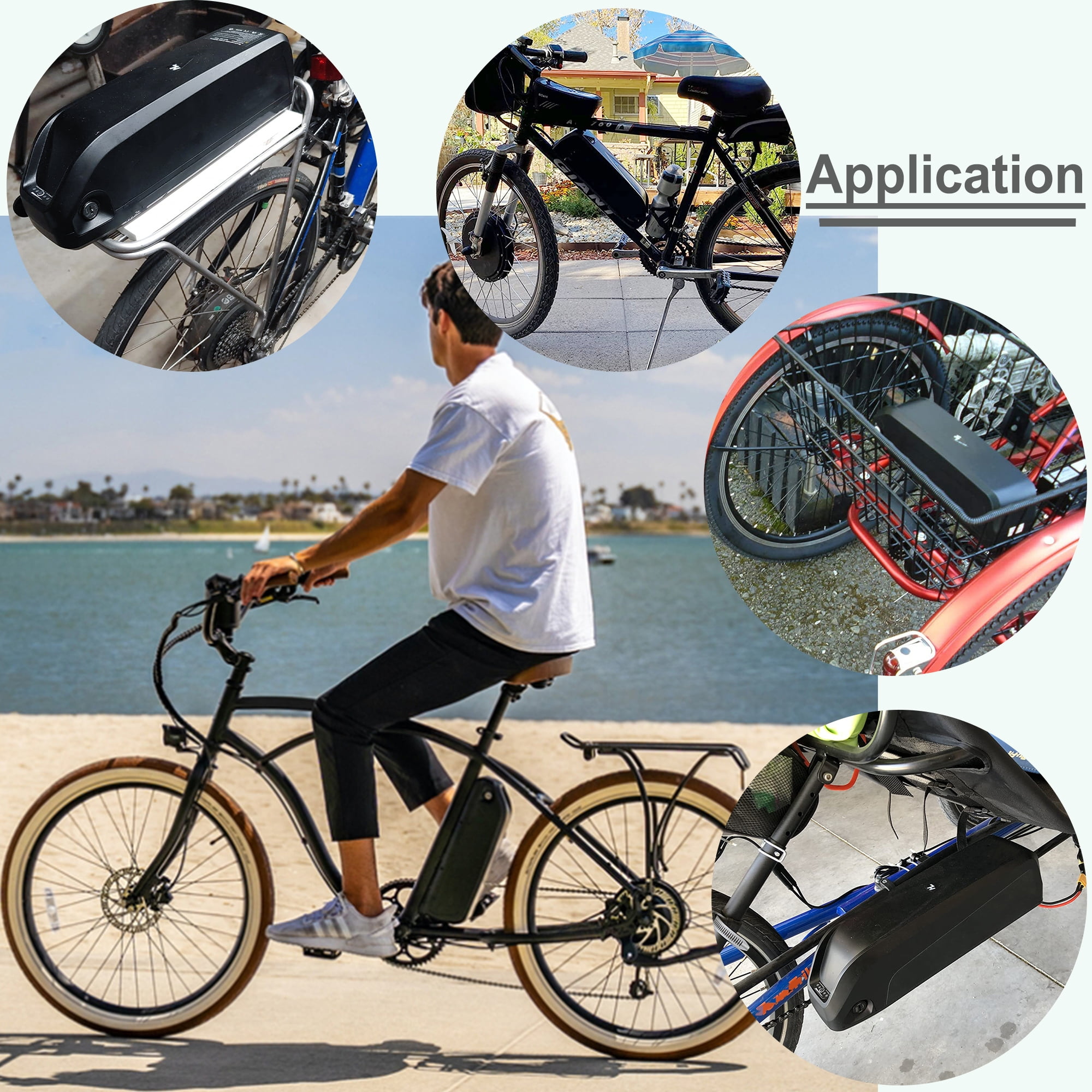 5Prong 36V 15AH Ebike Battery Scooter Lithium Battery 36V Battery 1000W for Adult Electric Bike