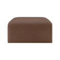 thumbnail image 5 of Meridian Furniture Arc Brown Vegan Leather Ottoman, 5 of 7