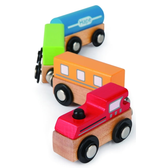Set de tren de juguete Hape Qubes de madera magnético clásico 36m+ Hape Hape