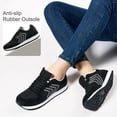 thumbnail image 6 of Ecetana Womens Retro Lace-Up Sneakers Mesh Upper Casual Walking Shoes, 6 of 7