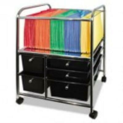 Advantus Letter Legal File Cart W Five Storage Drawers Black