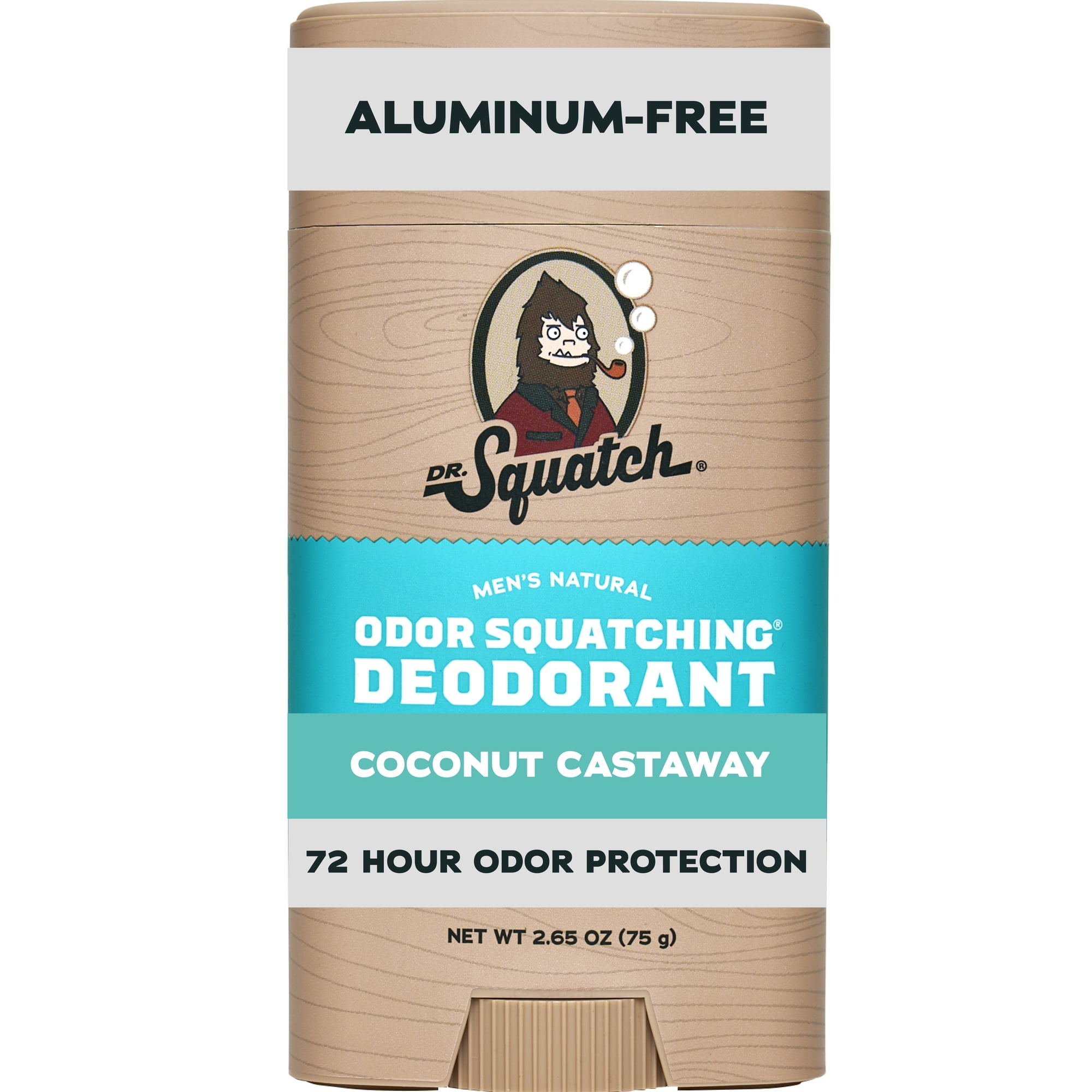 Dr. Squatch Natural Aluminum-Free Deodorant for Men, Birchwood