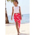 thumbnail image 2 of LASCANA Women's Ruched Slit Midi Skirt Ruching, 2 of 6