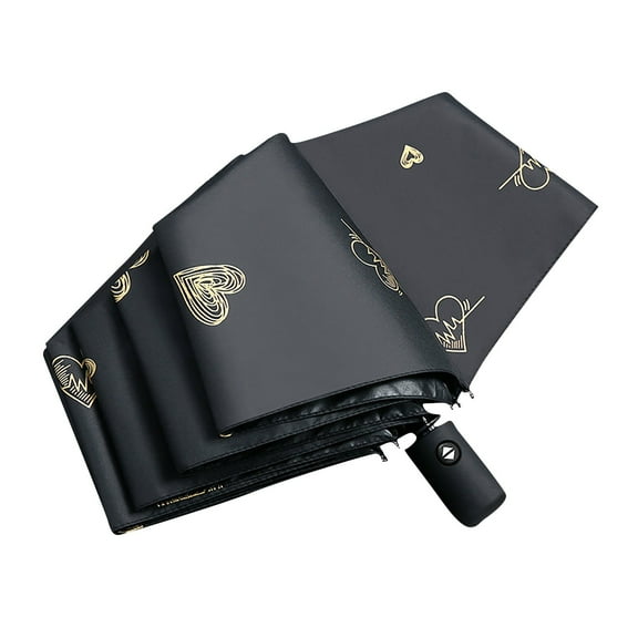 Folding Automatic Umbrella With Automatic Open/Close Mechanism Wind-Resistant Sturdy Frame Uv Protection Sun Rain Dual-Use, Cute Style For Men Women Students Lightweight Compact
