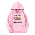thumbnail image 3 of WhouRiu Big Girl Hooded Sweatshirt Animal Printed Long Sleeve Hoodies Child Soft Lined Outdoor Comfy Hoodies Pink,Sized 13-14, 3 of 3