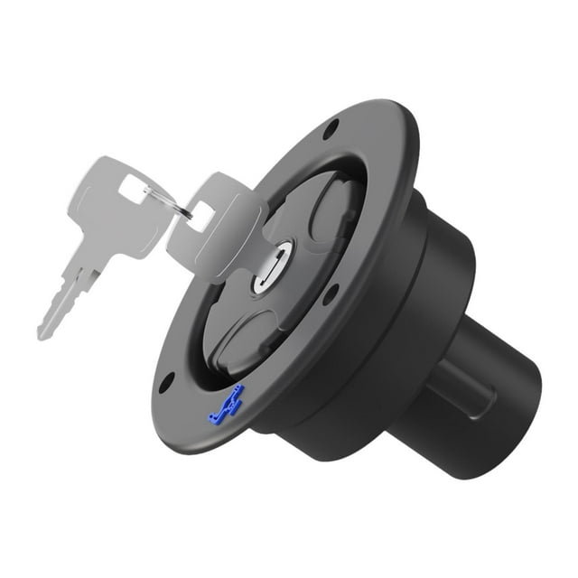 jinwen RV Gravitation Waters Fill Cap 2 Keys Water Filling Port for RV Trailer Black