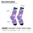 thumbnail image 2 of Honeii Disco Roller Skates Print Adult Socks,Crew Socks,Casual Calf Socks,Daily Wear Socks for Men & Women, Perfect for Sports, Casual and Everyday Use, 2 of 6