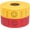 Red/Yeow, variant on 1500 Raffe Tickets Ro, 3 Assorted Coors, 1x2 Inch Smie Ticket for Events, Entry, Cass Reward, Parties, Giveaways & Prizes (Yeow, Orange, Bue)