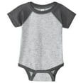thumbnail image 4 of Yellow Rooster Infant Short Sleeve Baseball Fine Jersey Bodysuit Black/White 6M, 4 of 5