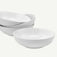 Over and Back Dining Kitchen Round Bowls Anniston Set of 4 White