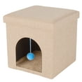thumbnail image 4 of FurHaven Pet Products Small Pet House Footstool for Dogs & Cats - Sand, 4 of 10