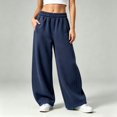 thumbnail image 2 of XINXIAOO Unisex Boys Girls Sweatpants Classic Fit Elastic Waist Wide Leg Pants with Pockets Boys Athletic Pants Navy Toddler Sweatpants Spring Fall Pants 13-14 Years, 2 of 9
