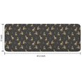 thumbnail image 7 of Dark Christmas Golden Reindeer Pattern Kitchen Rug Mat,Kitchen Runner Rugs Non Skid Washable,Decorative Kitchen Floor Mats for Kitchen,Sink,Laundry,17"x47.2", 7 of 7