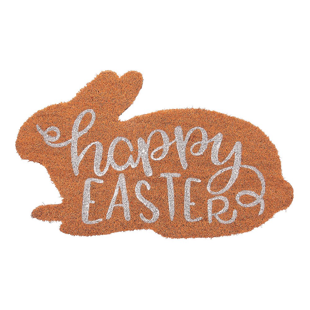 Happy Easter Bunny Door Mat Home Decor 1 Piece