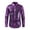 Purple, variant on Men's 70s Costume Disco Shirt Long Sleeve Button Down Party Nightclub Prom Sequins Tope White