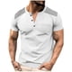 thumbnail image 2 of pstuiky camisetas de hombre, Camiseta informal de manga corta holgada con cuello en V para hombre, color liso, a la moda camisas casuales para hombre s, 2 of 8